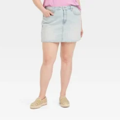 Women's Denim Mini Skirt - Universal Thread™ Light Wash 40 Women's Denim Mini Skirt - Universal Thread™ Light Wash -Deals The Aurielle Store GUEST f6854510 5e7d 470b b74e 02dce1c61c8d 6