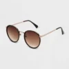 Women's Shiny Plastic Round Sunglasses - Universal Thread™ Brown 2 Women's Shiny Plastic Round Sunglasses - Universal Thread™ Brown -Deals The Aurielle Store GUEST fd9c1296 d383 4423 a7bd 5f2d479ee263