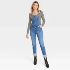 Women's Denim Overalls - Universal Thread™ Medium Wash -Deals The Aurielle Store GUEST ff0d3626 c90e 4e24 ab4b 1ad8d64e7b1b 3