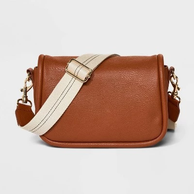 Soft Saddle Crossbody Bag - Universal Thread™ Brown 9 Soft Saddle Crossbody Bag - Universal Thread™ Brown - Image 7